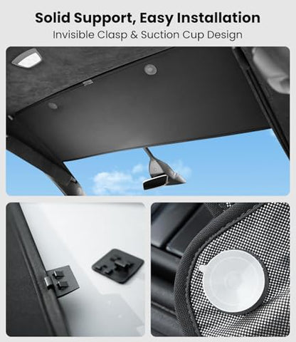 Tesla Model X Sunshade Roof 3PCS for 2020