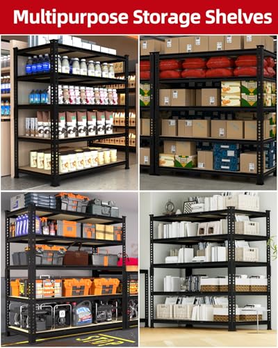 3250 LBS Heavy Duty Garage Storage Shelves Adjustable Shelf (4 Count)