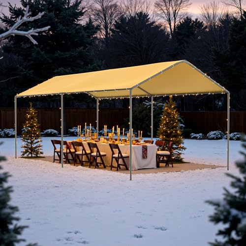 Carport 10x20 FT Heavy Duty Carport Canopy Tent Waterproof