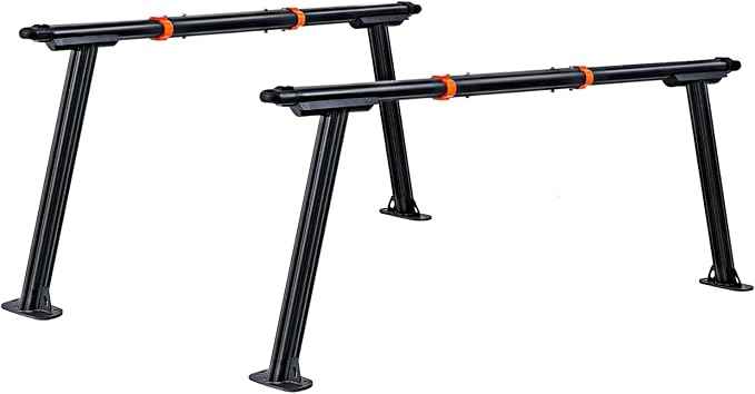 Truck Ladder Rack, Universal Aluminum Truck Bed Rack for Pickup,Adjustable Length 70-79 in,Height 28In,Real 800LB Capacity Truck Bed Rack Set for Kayak, Surfboard, Lumber, Ladder