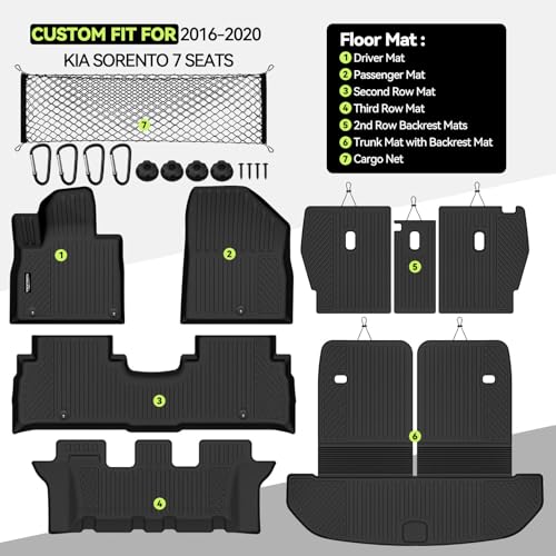 All Weather TPE Floor Mat Set for 2016