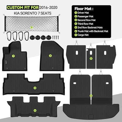All Weather TPE Floor Mat Set for 2016