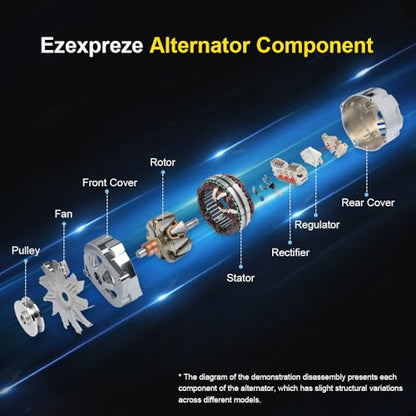 Hyundai kia Alternator Replacement Compatible with 2012 2013 2014 2015 2016 2017 Accent Veloster