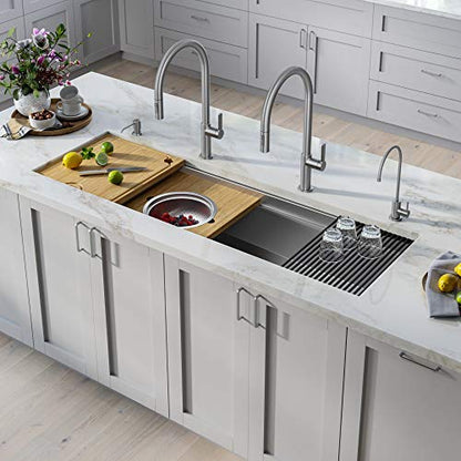 Stainless Steel 57 in Undermount Kitchen Sink KWU210