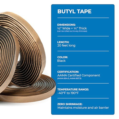 Butyl Tape 20 Roll (40 Foot)