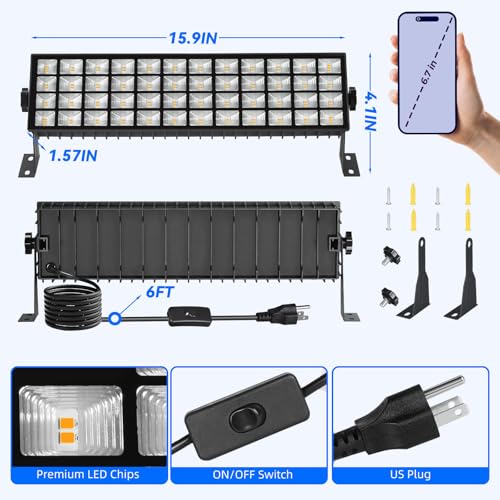 2 Pack LED Shop Lights (2 Count)