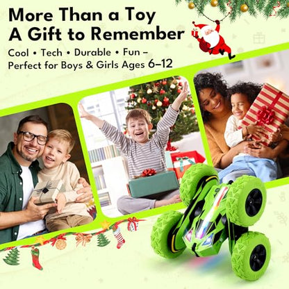 Remote Control Flip Stunt Car Double Sided Driving Crawler Toys