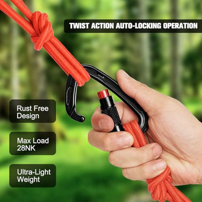 Auto Locking Carabiner Clips (2 Count)