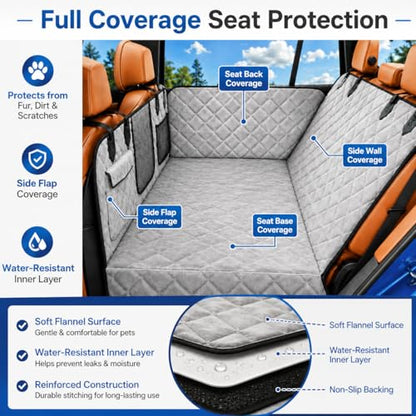 Dog Car Seat Cover for Back Seat