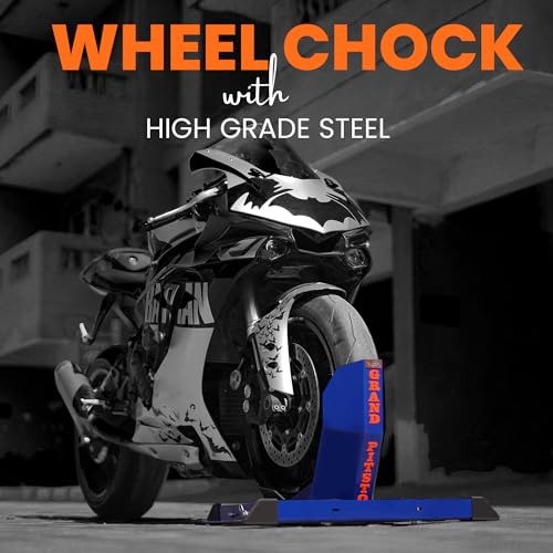 Universal Wheel Chock for Motorcycle Stand for Trailer Completely Adjustable Detachable Foldable Wheel Chock