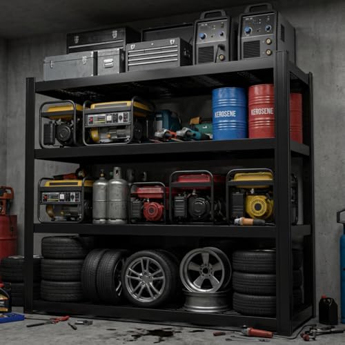4 Tier Heavy Duty Garage Shelving