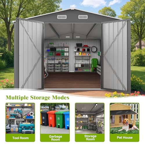 10X14 FT Outdoor Storage Shed with Window