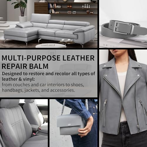 Leather Recoloring Balm and Leather Repair Kit for Furniture (8 Fl Oz)