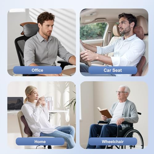 Car Lumbar Support Pillow and Car Neck Pillow Kit