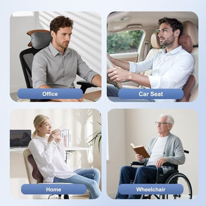 Car Lumbar Support Pillow and Car Neck Pillow Kit