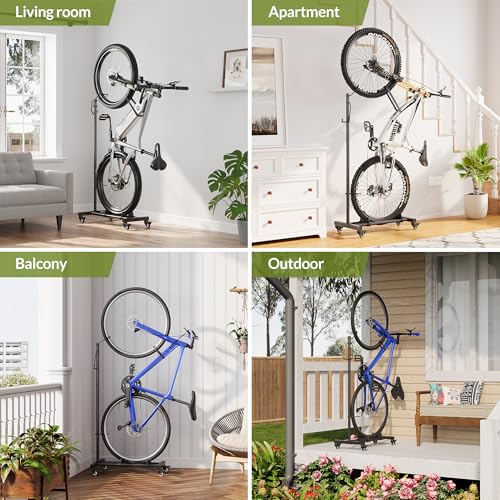 Vertical Bike Stand with Wheels