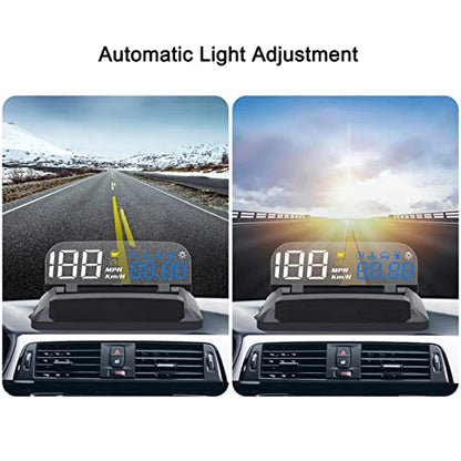 Car Hud Head Up Display Speedometer Odometer OBD2 HD 3D Reflection Multi