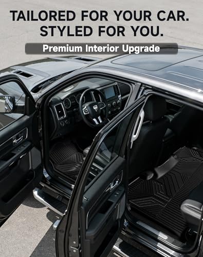 Premium Color TPE Floor Mats for Ram 1500 Crew Cab 2019
