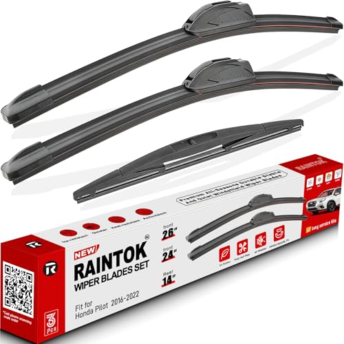 3 Pack Windshield Wiper Blades Replacement for Honda Pilot 2016