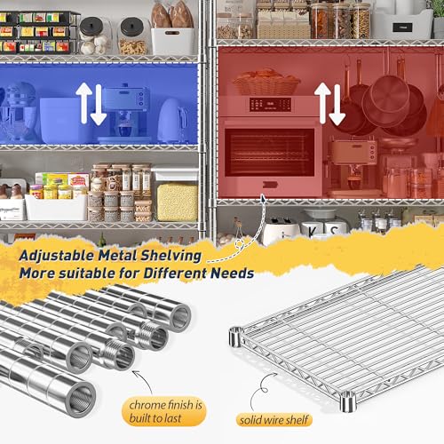 Chrome Metal Shelving