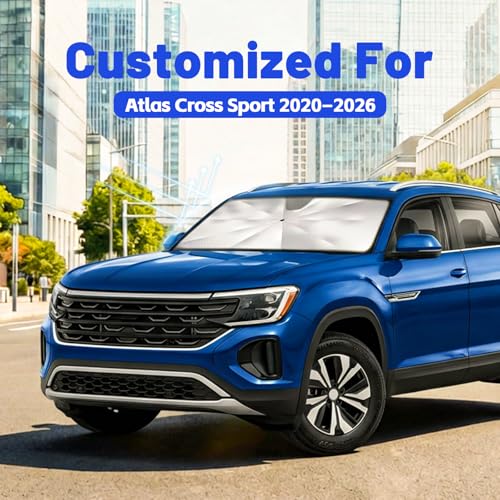 Car Windshield Sun Shade Umbrella for Volkswagen Atlas Cross Sport 2020