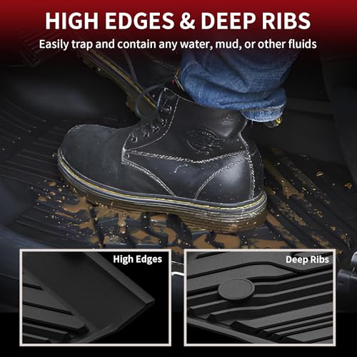 Floor Mat for Ford Ranger 2023 2022 2021 2020 Carpet Floor SuperCrew