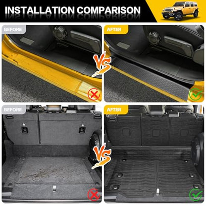 Cargo Mats with Door Sill Guards for 2021