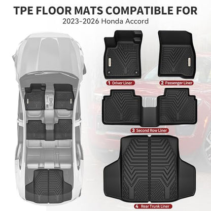 Floor & Trunk Mat Fit Honda Accord 2026