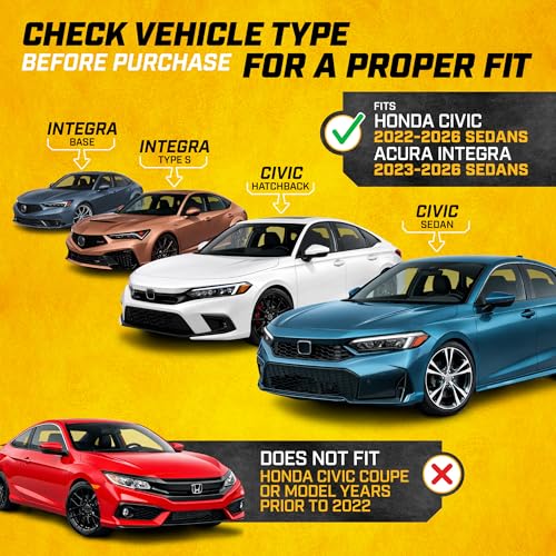 JustFit™ 3D Custom Fit Floor Mats for Honda Civic 2022