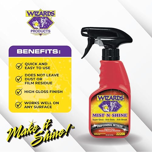 Mist-N-Shine Quick Detailer Spray - Waterless Wash - 8 oz (8 Fl Oz)