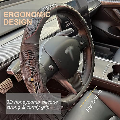 Great Grip Steering Wheel Cover for Tesla Model Y