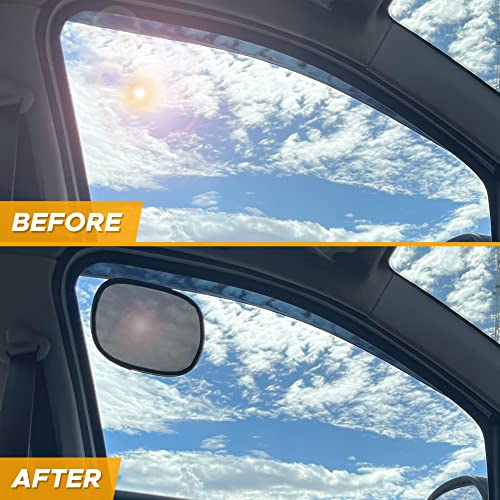 Cling Sun Shade for Car Window and Windshield 4 Pack (4 Count)
