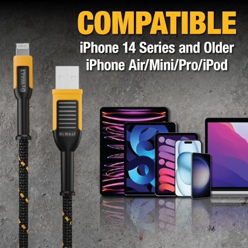 Heavy Duty USB A to Lightning Cable [Apple MFi Certified]