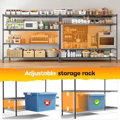 4 Tier 2560LBS Heavy Duty Shelving
