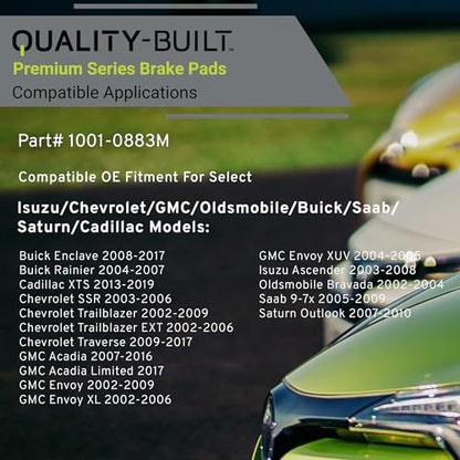 Rear Semi Metallic Brake Pads