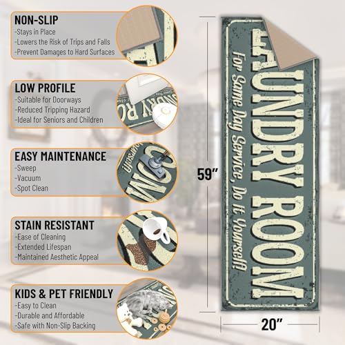 20" x 59" Laundry Room Rug