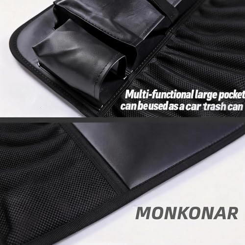 2PACK Leather Car Backseat Organizer with Tablet Holder (2 1)