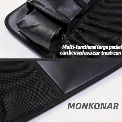 2PACK Leather Car Backseat Organizer with Tablet Holder (2 1)