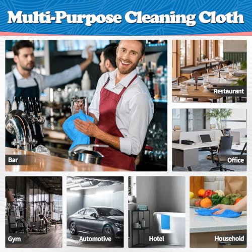Shop Towels Microfiber Cleaning Cloth Bulk (200 Count)