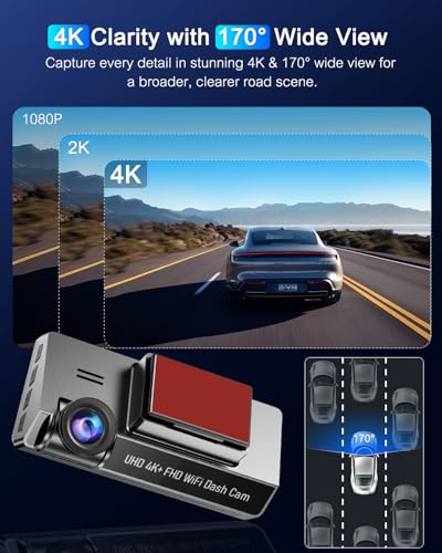 Dash Cam Front 4K Built