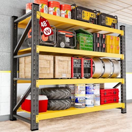 Set of 2 48" Wide Heavy Duty Garage Shelving Units
