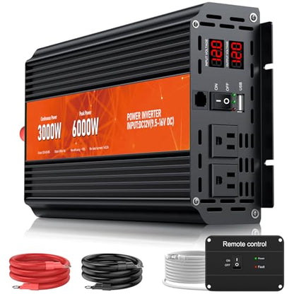 3000W Power Inverter 12V DC to 110V