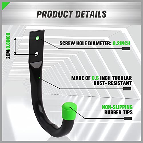 SWANLAKE Heavy Duty Garage Storage Utility Hooks