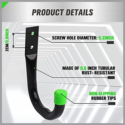 SWANLAKE Heavy Duty Garage Storage Utility Hooks