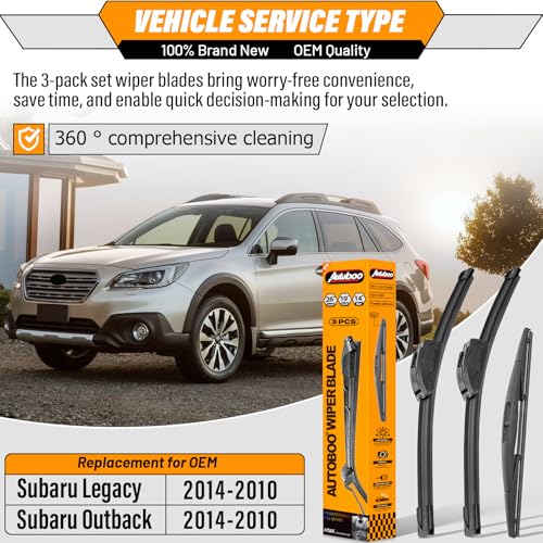 Windshield Wiper Blade Replacement for Subaru Outback Legacy