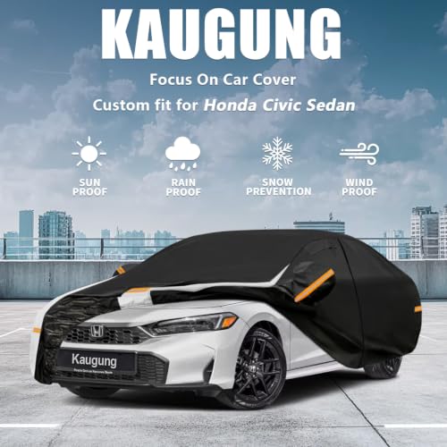 10 Layers Car Cover Custom Fit for Honda Civic Sedan 1991