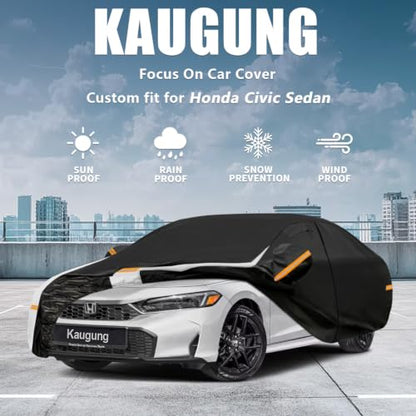 10 Layers Car Cover Custom Fit for Honda Civic Sedan 1991