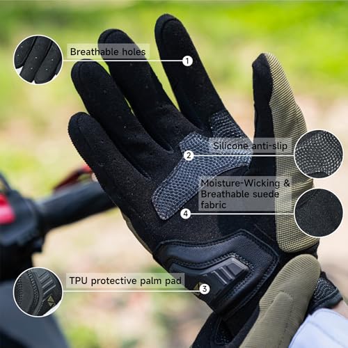 High Protection Motorcycle Gloves for Men