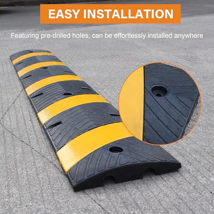 2 Pack 6Ft Rubber Speed Bump (2 Count)