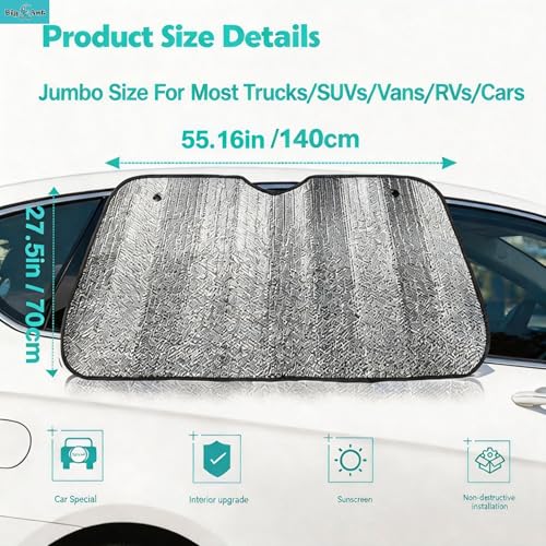 Car Windshield Sunshade UV Ray Reflector Auto Window Sun Shade Visor Shield Cover